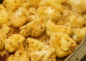 delicious cauliflower in breadcrumbs