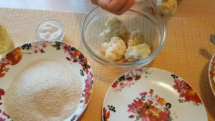 Cómo cocinar recetas de cocción de coliflor en una sartén