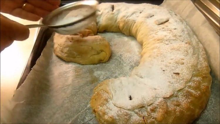 Ang recipe para sa perpektong klasikong strudel ng mansanas