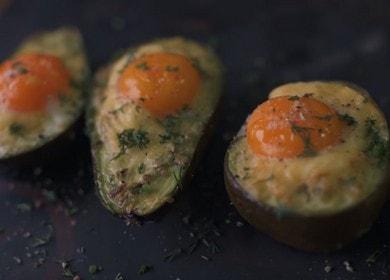 Avocado with egg and cheese  - unexpectedly delicious recipe