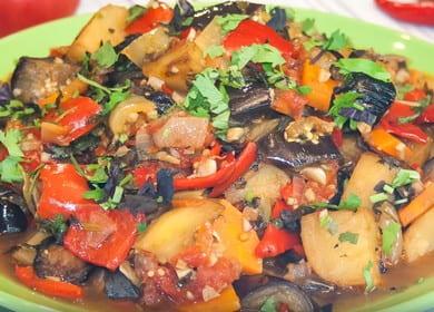 Ajapsandal - recipe for lean  vegetable stew