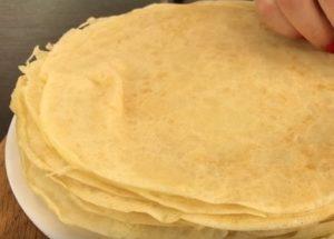Cooking delicious pancakes without eggs: a simple step by step recipe with a photo.