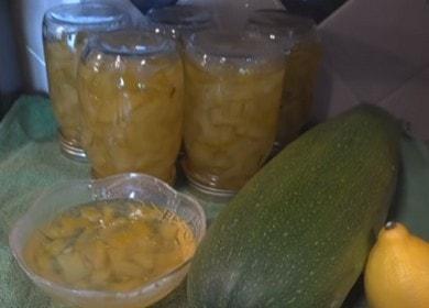 Delicate squash jam with lemon or orange 🍋