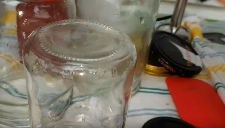 we sterilize the jars, lids too.