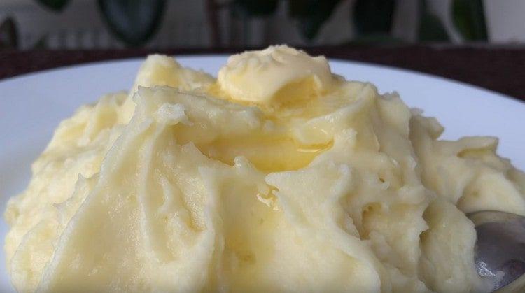 Nuestro puré de papas perfecto está listo.