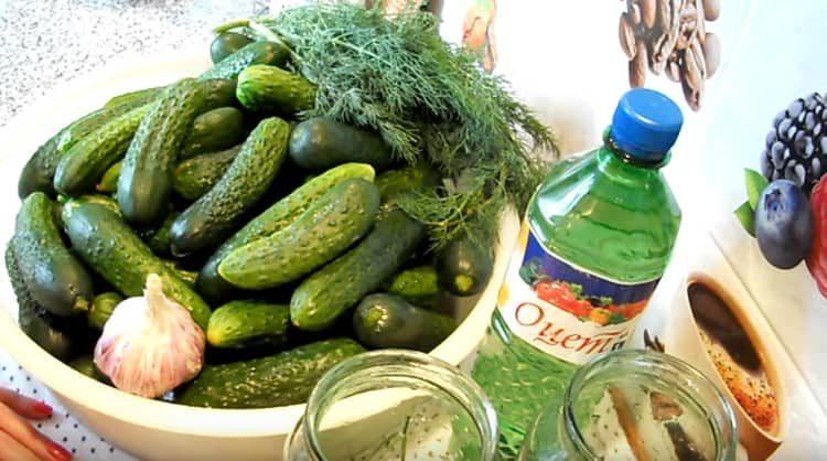 Cucumbers must be soaked for 3 hours.