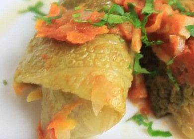 La receta de repollo relleno de col de col rizada 🥙