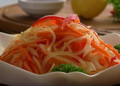 Spicy daikon vegetable salad - the most delicious recipe 🥗