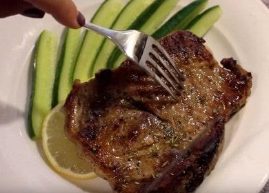 Juicy pork steak  - easy and simple