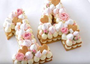 Nous préparons un gâteau de fête luxueux. Figure par recette étape par étape avec une photo.