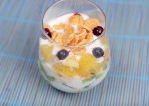 We prepare a gentle and light fruit salad according to a step-by-step recipe with a photo.