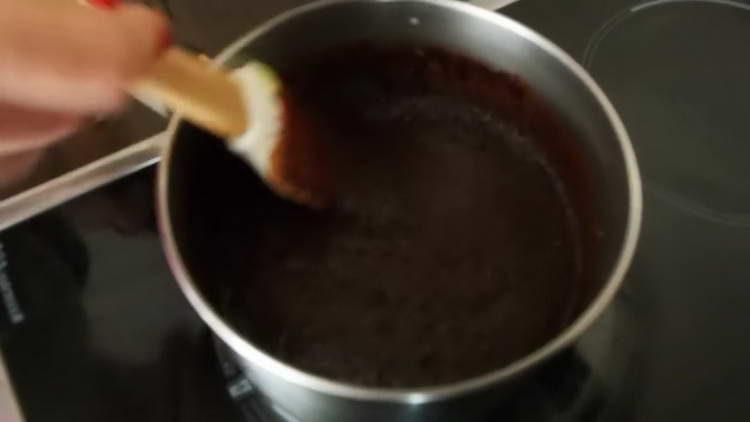 mix the chocolate mixture