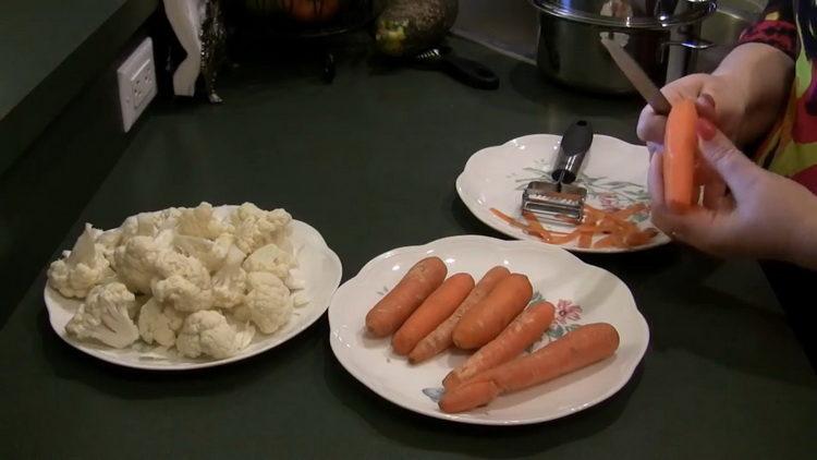 preparar verduras