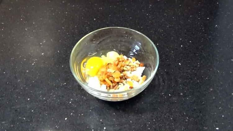 drive an egg into the curd