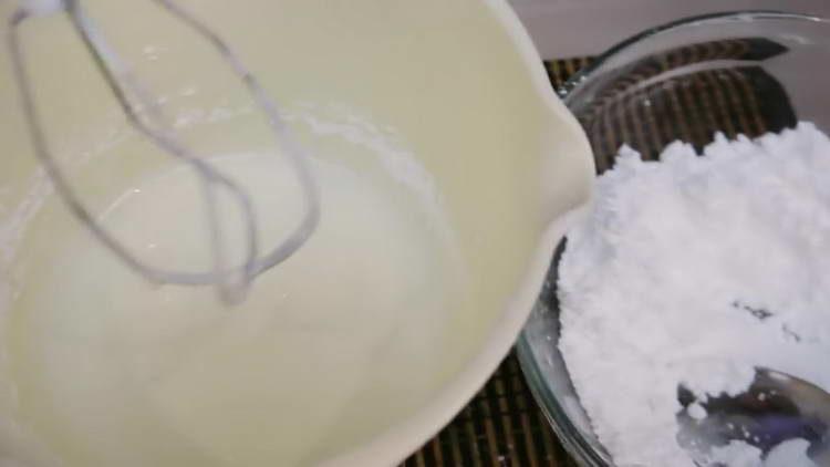 send powdered sugar to protein