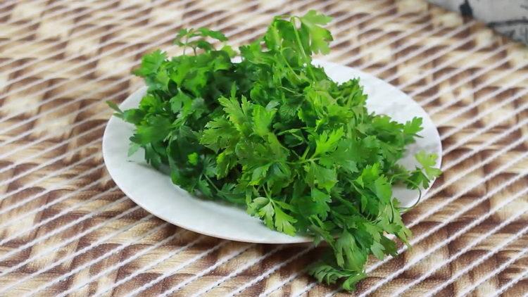 prepare parsley