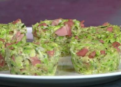 Muffins aux courgettes - une recette au micro-ondes