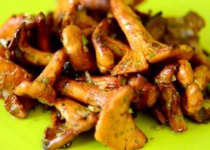 how to fry delicious chanterelles in a pan