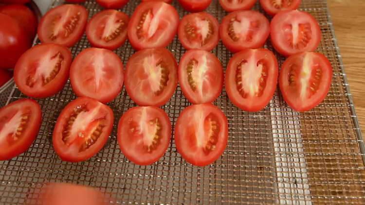put tomatoes on a grid