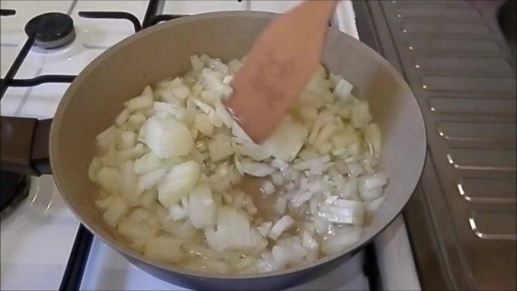 fry the onion