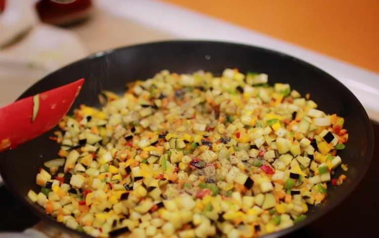 add spices to vegetables