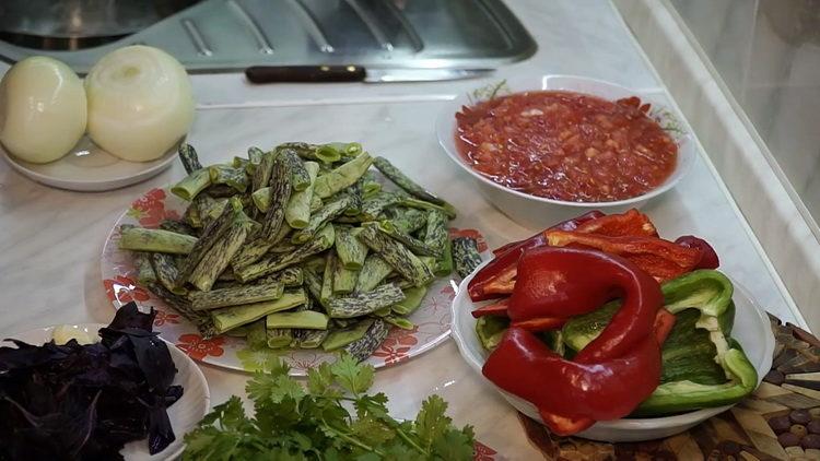 preparar los ingredientes