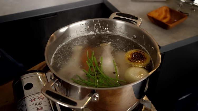 add spices to the broth