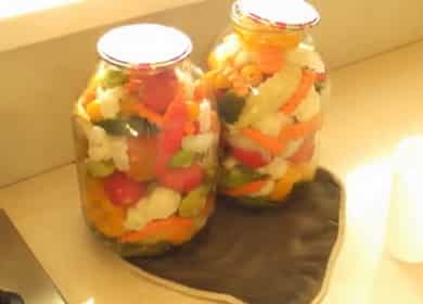 Canning for the winter - mixed vegetables 🍅