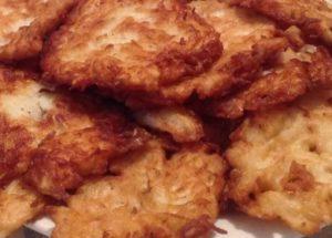 cooking delicious squash fritters
