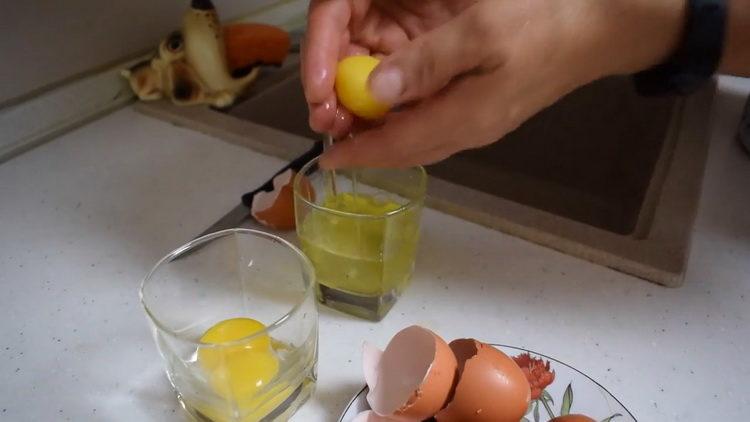 prepare the eggs