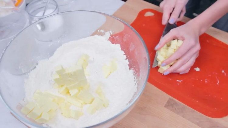 combine flour and butter