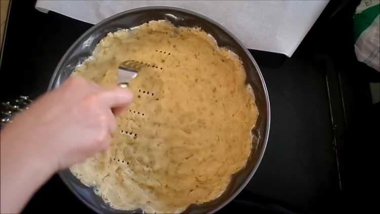 mettre la pâte dans un plat allant au four