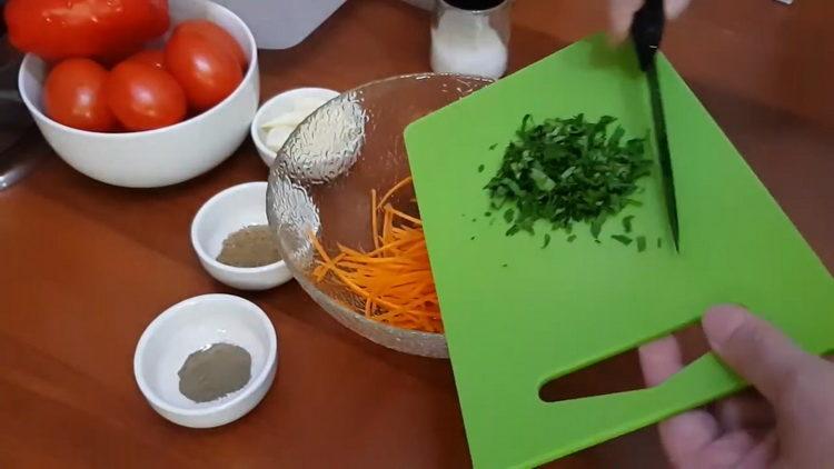cortar verduras