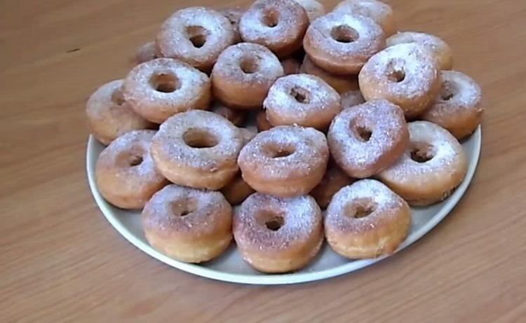 las donas de kéfir están listas