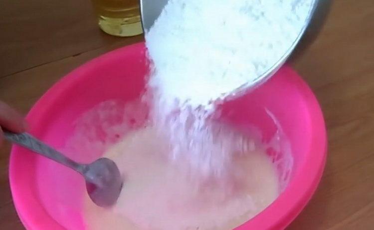 Sow flour