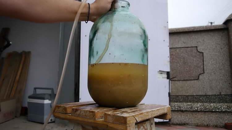 filter wine through cheesecloth