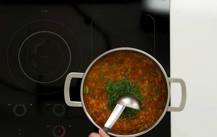 envoyer les verts à la casserole