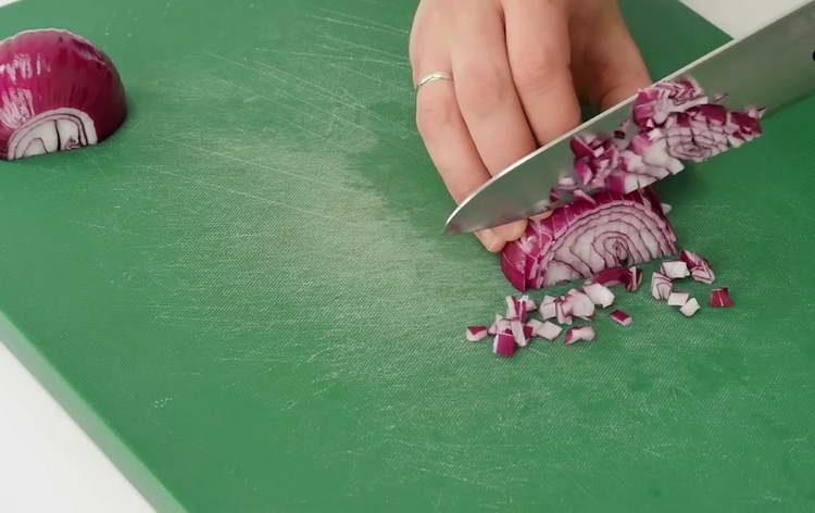 chop red onion