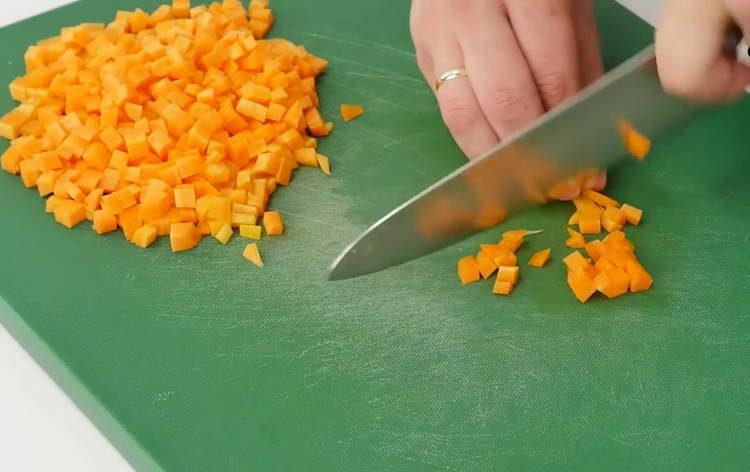 chop carrot