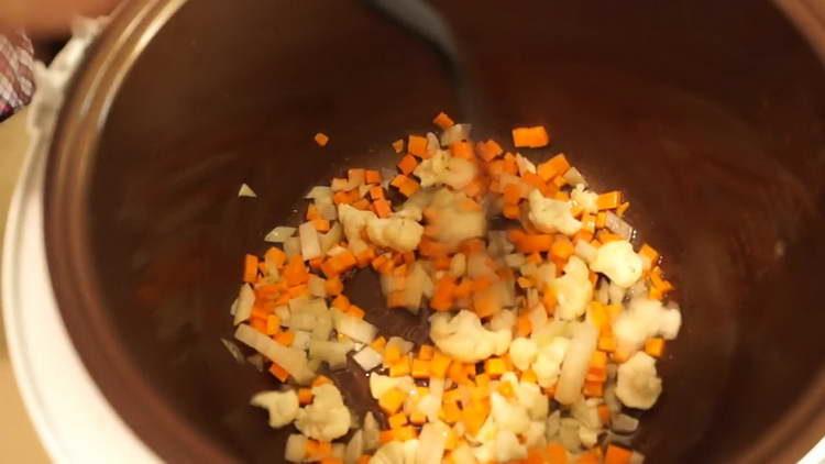 send vegetables to the slow cooker