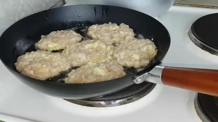put the patties in a pan