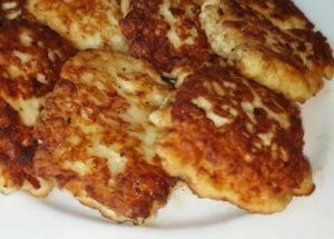 delicious chopped chicken breast cutlets