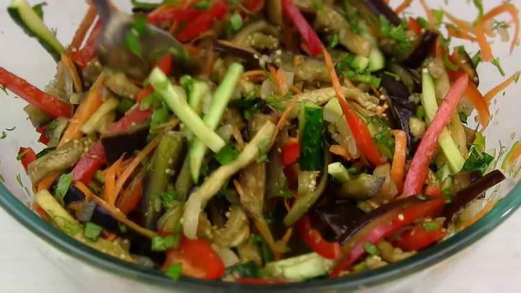 salade d'aubergines épicée