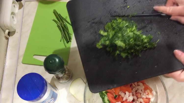 cortar las verduras