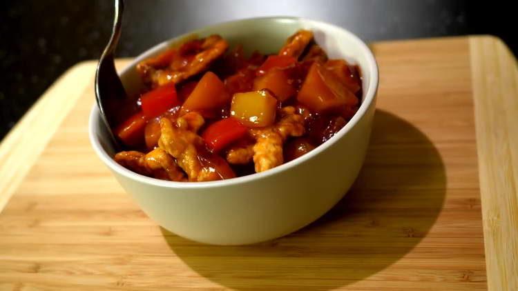 Pork in sweet and sour sauce