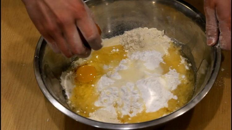 mélanger les ingrédients de la pâte