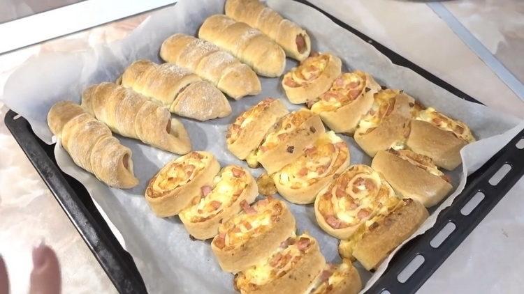 Cuisson de la pâte feuilletée selon une recette pas à pas avec photo