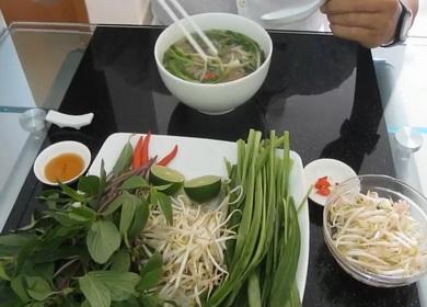 Sopa vietnamita Pho Bo суп - la mejor receta