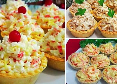 Recipes of delicious  stuffed tartlets