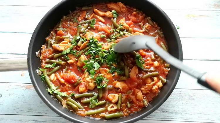 envoyer les verts à la casserole